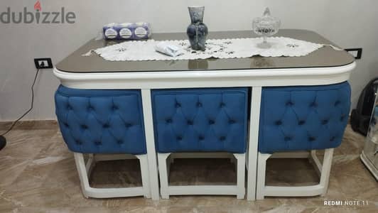 سفره 6 كراسي زان احمر