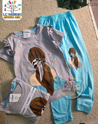 طقم أولادي وبناتي قطن 100% براندات Lc/Defacto/Primark/H&M