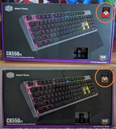 Cooler Master Keyboard CK550 V2 RGB brown Switch