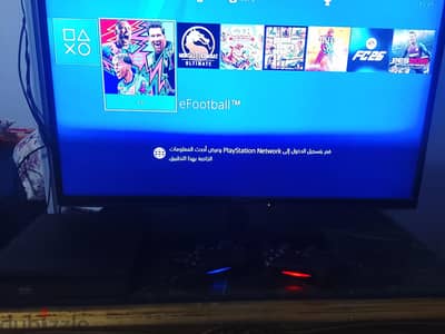 PS4 Slim 1TB + 2 دراع + العاب جاهزة