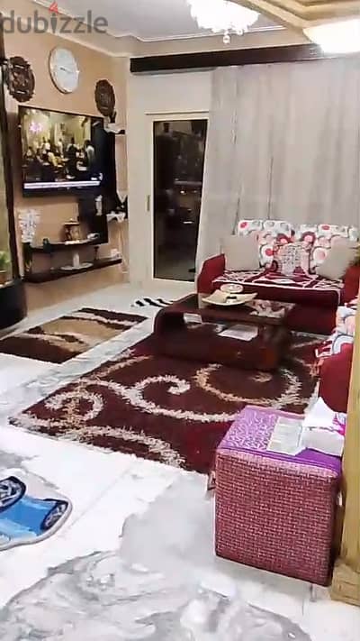 شقة للايجار140م مفروشه - كورنيش المعادي - مكيفه مجهزه بالكامل