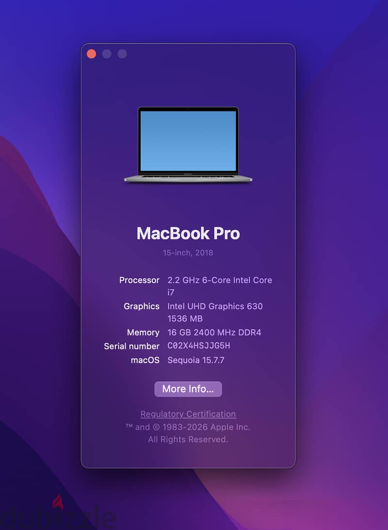 MacBook Pro 15 2018 3