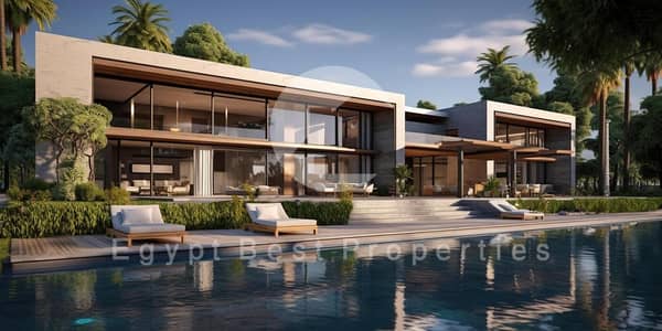 Own Your Luxury Villa in Soma Bay with Only 5% Down Payment, Panoramic Sea View, 4 Bedrooms, Private Swimming Pool and Delivery Within One Year
