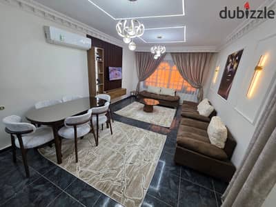 Furnished, air-conditioned hotel-style apartment next to City Stars, available for daily and monthly rent for families. Excellent location in Nasr Cit