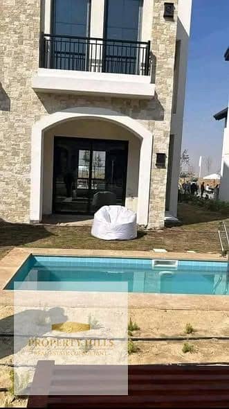 Next to the American University and Point 90, receive a luxurious villa in The Mark, Fifth Settlement