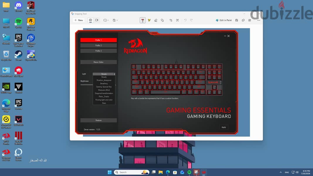 Keyboard & Mouse Redragon 8