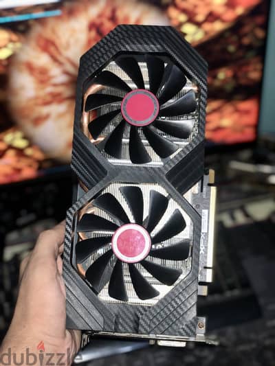 RX590 8gb GME XFX كارت شاشه جيمنج متبرشم