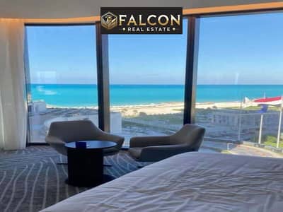 باطلالة خيالية ع البحر SEA VIEW 100% شقة VIP في قلب ابراج العلمين الشاطئية دقايق من مزارين والحي اللاتيني New El Alamein