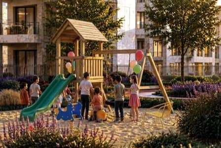 Own an apartment in a fully serviced compound next to Hyde Park and La Vista for only 40,000 EGP