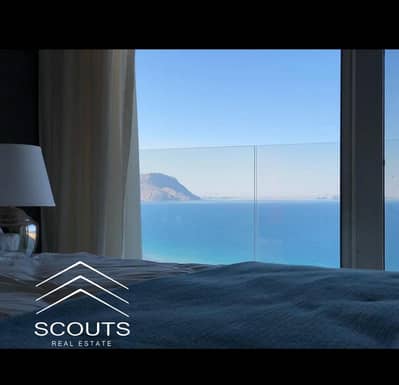 Sea View Chalet for sale in Il Monte Galala, Ain Sokhna. Fully finished, ultra-high end. Minutes from La Vista and Porto Sokhna.