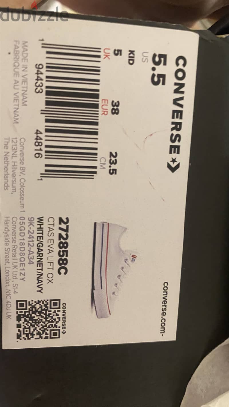 New white converse original 1