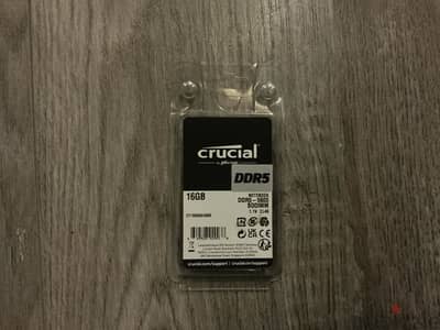 Crucial 16GB DDR5 5600MHz Laptop RAM (SODIMM) - New in Package