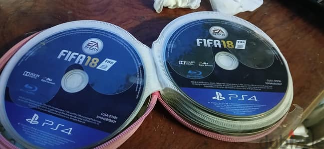 شريط FIFA 18 PS4 أصلي (ممكن شراء أسطوانة فقط بحالة الزيرو)
