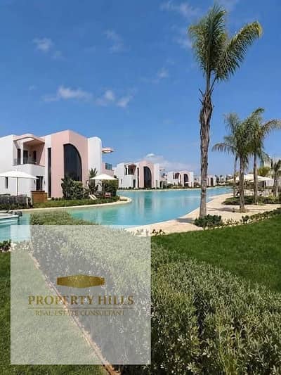 Receive immediately from Sodic the last panoramic villa by the sea finished with air conditioning - John Sodic - Ras El Hikma - North Coast