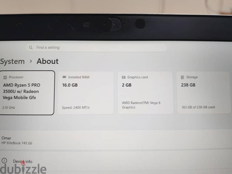 Hp 745 g6 Touch screen 2