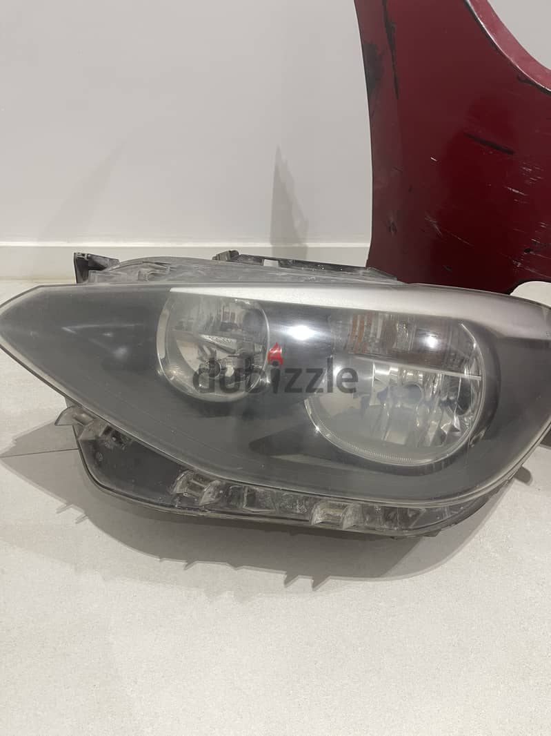 BMW 118 2014 headlights 2