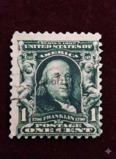 طابع  بنجامين فرانكلين  Benjamin Franklin 1902