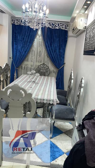 Furnished apartment for rent in a side street off Hassanein Heikal Street, Abbas El Akkad, Nasr City. Unit area: 130 square meters - Floor: Fifth (wit