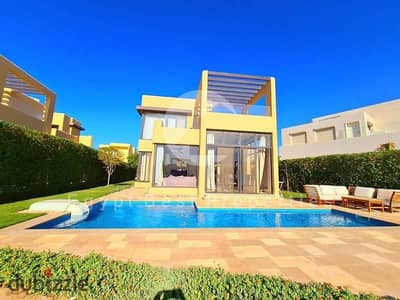 Luxury Sea Front Twin House Villa Ready To Move Over 10 Years Plan At Ras ElHekma North Coast