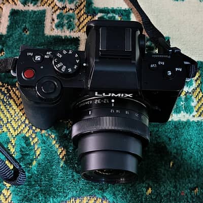 كاميرا ليومكس Panasonic LUMIX G100 20m 4k Mirrorless lumix 12-32mm