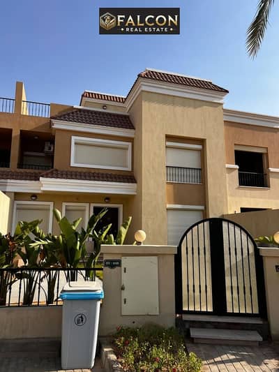 Corner Villa - 3 Full Floors with All Amenities, Full Garden View, Prime Location on Suez Road and Amal Axis, Sarai Compound, New Cairo. Half Price Di