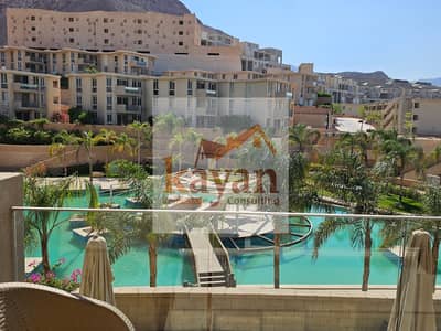 Chalet with direct pool view, ready to move at Il Monte Galala, Ain Sokhna.