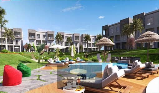 Chalet with two fully furnished rooms with air conditioning in Amwaj, the best project in Ras Al Hikma