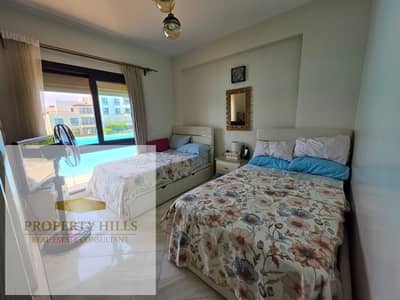 شاليه في مراسي للبيع 66 م متشطب بالتكيفات سي فيو برايم لوكيشن في مراسي الساحل الشمالي  Marassi Chalet