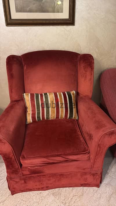 Red Comfy Reception Chair