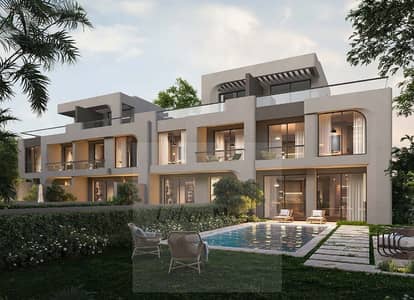 Townhouse Middle for sale - 97 Hills - Palm Hills - New Cairo - Fully Finished