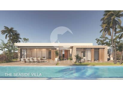 First row full sea view Fully Finished Ultra Super Lux And Furnished Ready To Move  villa for sale in North coast