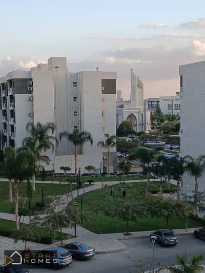 107 sqm, 3-bedroom furnished apartment for rent in Madinaty (B12), ready for immediate move-in; features a garden view and is close to all amenities.