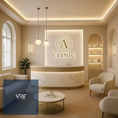With only a 10% down payment, a fully finished 52 sqm medical clinic is for sale in Town Center 2, Shorouk - directly from the owner.