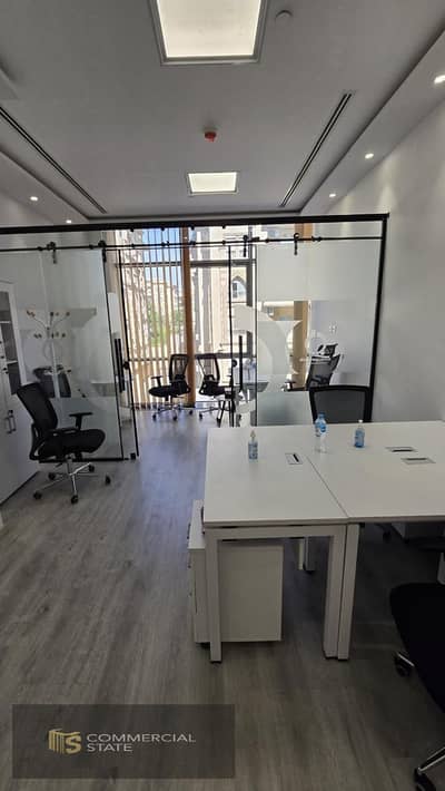 Finished Office at Leven Square 57m for Rent -New Cairo