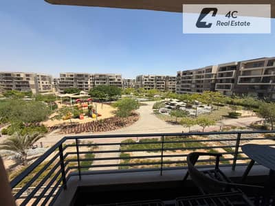 Bahary apartment for sale 184m 3 bdr ready to move ultra super lux finishing with ACs overlooking the largest landscape pocket in Palm Hills New Cairo