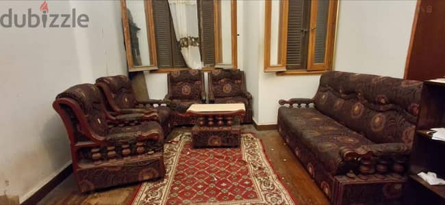 انتريه خشب دمياطي ٧ قطع