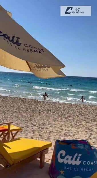 للبيع شاليه بجاردن  استلام فوري فيو لاندسكيب ولاجون  متشطبه بالتكييفات في Cali Coast – الساحل الشماليCali Coast – North Coast