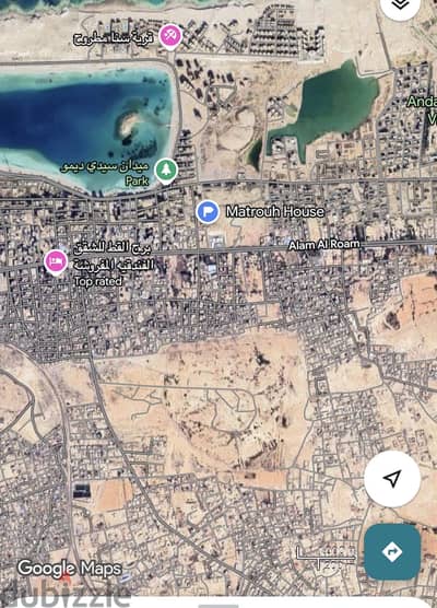 قطعة ارض فضاء مسجلة عقد ازرق مساحتها 3450متر مرسي مطروح