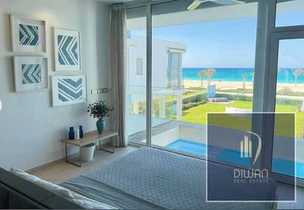 Chalet 90m, 2BR, super lux, 1st row beach, lagoon/pool view, 40% cash discount, prime location, Ain Sokhna.