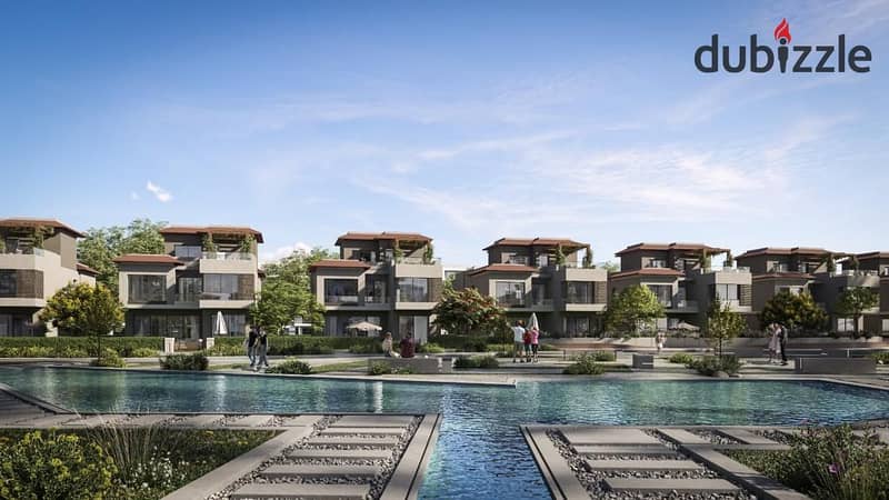 Townhouse 190m in a prime location in Badya Palm Hills with a 1.5% down payment