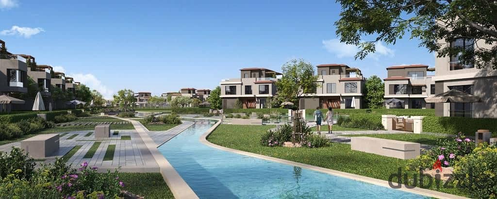 Townhouse 190m in a prime location in Badya Palm Hills with a 1.5% down payment
