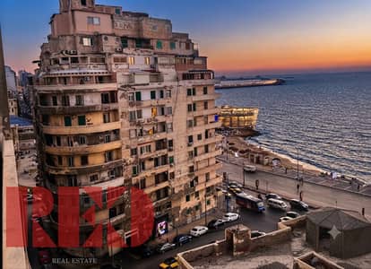 Exceptional Real Estate Opportunity in El Shatby: Luxurious 3-Bedroom Apartment Second Row from the Sea with Direct Sea View and Premium Layout in Ale
