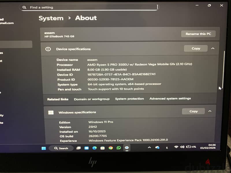 HP ELITEBOOK 745 G6 4