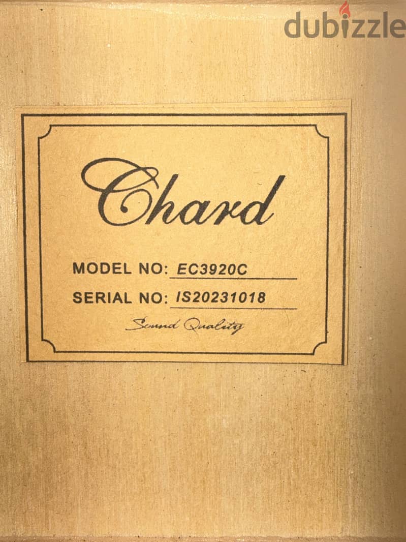 Classic guitar chard plugged 1