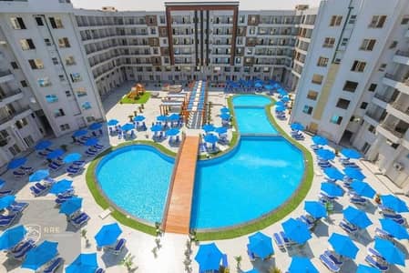 For sale a hotel chalet with furniture and appliances and a direct view of the sea in Hurghada immediate delivery
