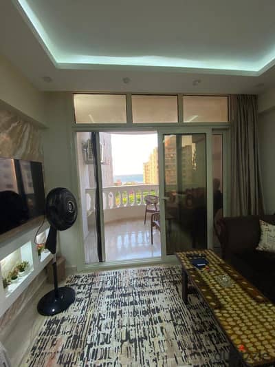 140m apartment for annual furnished rent in the Bianki area on 8 Al-Ajami Street, Al-Baytash, Alexandria