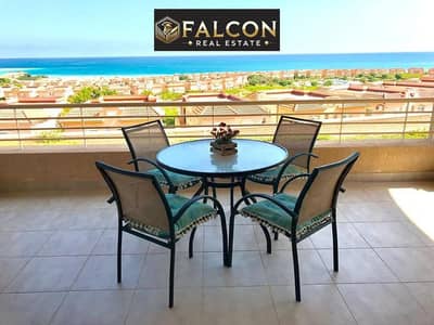 باقل سعر شالية للبيع فيو مباشر علي البحر متشطب ultra modern في تلال telal north coast بالتقسيط