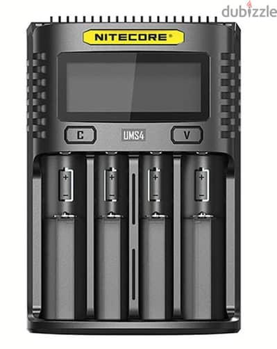 شاحن نيتكور nitcore I4  شاحن ذكى 4خلايا ليثيوم ـ نيكل كادميوم-عام جديد