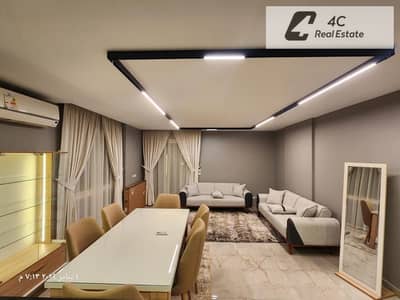 Fully furnished apartment with a private garden at the lowest price in Taj City directly opposite the airport with a distinctive layout ready for view