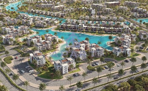 شاليه بانورامي 3 غرف نوم، بإطلالة مباشرة على اللاجون، تشطيب فاخر بالكامل، مع تقسيط حتى 8 سنوات، للبيع في سيلفر ساندز من أورا – الساحل الشمالي